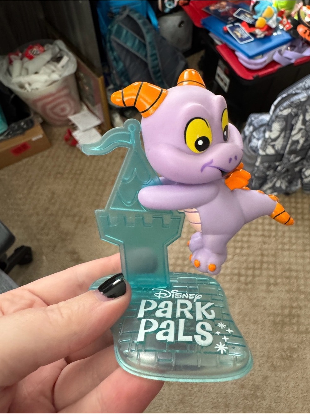 Disney Park Pals Clip On with Display Stand - Figment
